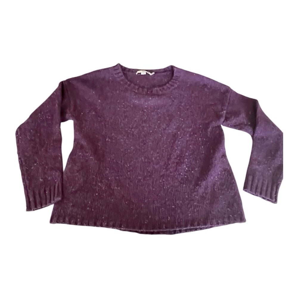 Boden Purple Wool Blend Crewneck‎ Sweater Women’s Size 2